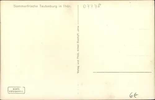 Ak Tautenburg in Thüringen, Panorama