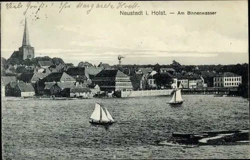 Ak Neustadt in Holstein, Am Binnenwasser