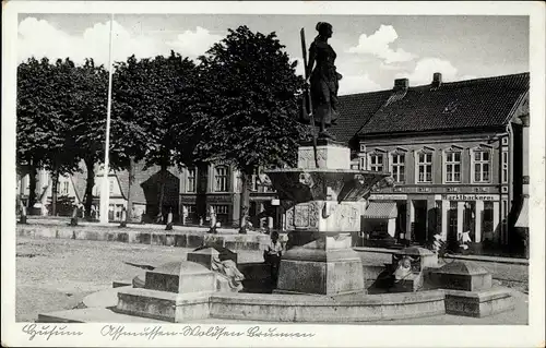 Ak Husum in Nordfriesland, Asmussen Woldsen Brunnen