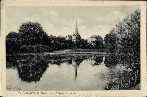 Ak Weißenborn Zwickau in Sachsen, Johanniskirche