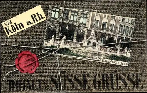 Ak Köln am Rhein, Heinzelmännchenbrunnen, Siegel