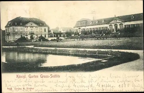 Ak Groß Sedlitz Großsedlitz Heidenau Sachsen, Königlicher Garten