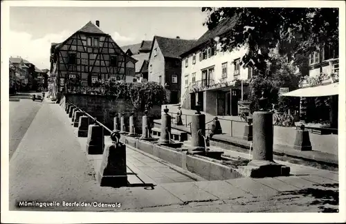 Ak Beerfelden Oberzent im Odenwald, Mümlingquelle