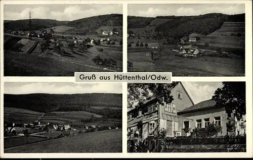 Ak Hüttenthal Mossautal im Odenwald, Kolonialwarengeschäft, Ort, Umgebung
