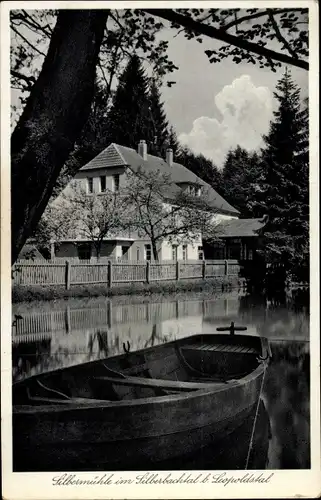 Ak Leopoldstal Horn Bad Meinberg in Lippe Teutoburger Wald, Waldhotel Silbermühle