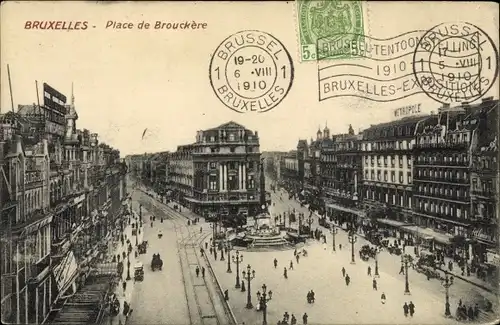 Ak Bruxelles Brüssel, Place de Brouckere