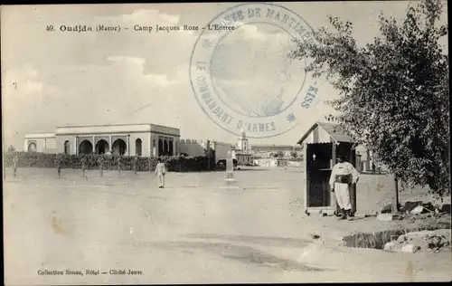 Ak Oudjda Oujda Marokko, Camp Jacques Roze, L'Entree