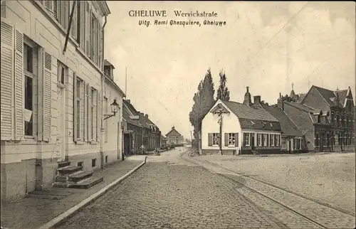 Ak Gheluwe Geluwe Westflandern, Wervickstraße