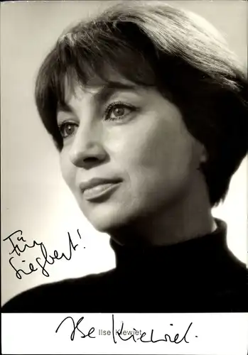 Ak Schauspielerin Ilse Kiewiet, Portrait, Autogramm