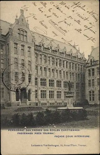 Ak Froyennes Tournai Wallonien Hennegau, Pensionnat des Freres des Ecoles Chretiennes