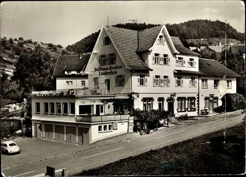 Ak Lautenbach Gernsbach im Murgtal Schwarzwald, Gasthof Lautenfelsen, Außenansicht