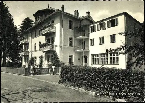 Ak Alzing Siegsdorf in Oberbayern, Genesungsheim, Außenansicht