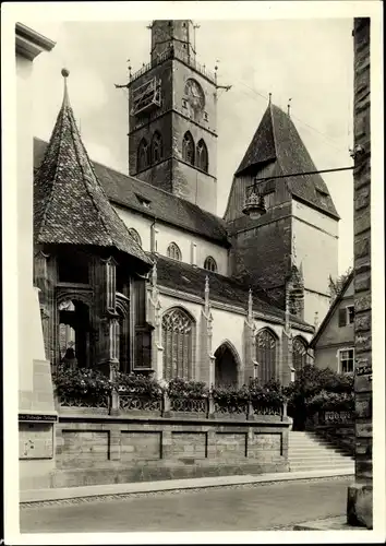 Ak Überlingen am Bodensee, Münster, Außenansicht von Südwest, Südostturm, Ölbergskapelle