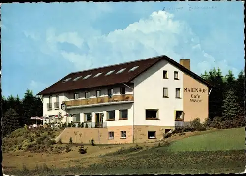 Ak Siedelsbrunn Wald Michelbach im Odenwald Hessen, Cafe Pension Maienhof