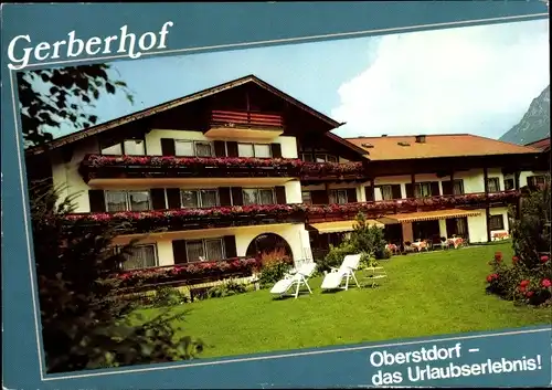 Ak Oberstdorf im Oberallgäu, Hotel Gerberhof, Gartenansicht