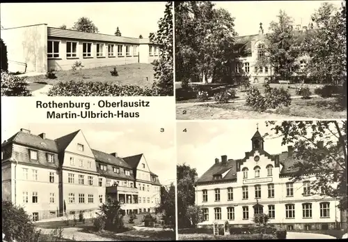 Ak Rothenburg in der Oberlausitz, Martin Ulbrich Haus, Georgshaus, Hauptgebäude