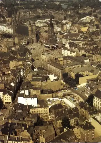 Ak Halle an der Saale, Fliegeraufnahme vom Zentrum