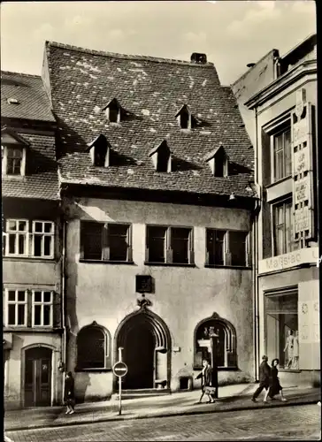 Ak Lutherstadt Eisleben, Luthers Sterbehaus, Geschäft Maßstab