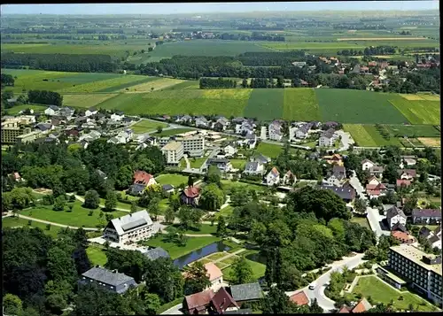 Ak Bad Sassendorf in Westfalen, Blick in den Kurpark mit Schloss, Hof Hueck und 3 Sanatorien