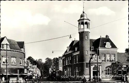 Ak Zeist Utrecht Niederlande, Het Rond met gezicht op Postkantoor