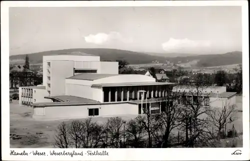 Ak Hameln an der Weser Niedersachsen, Weserbergland Festhalle, Außenansicht