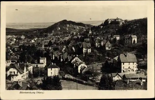 Ak Blankenburg am Harz, Panorama, Kirchturm