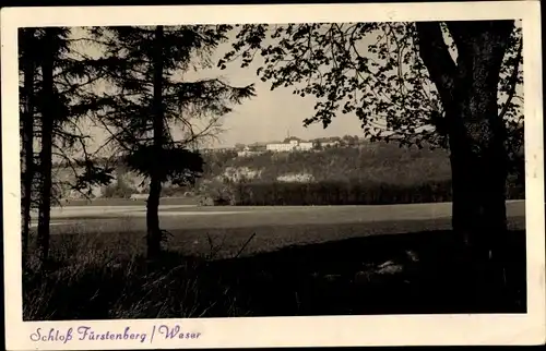 Ak Fürstenberg an der Weser, Schloss Fürstenberg, Panorama