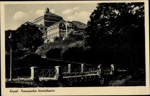 Ak Kassel in Hessen, Preußisches Staatstheater, Außenansicht