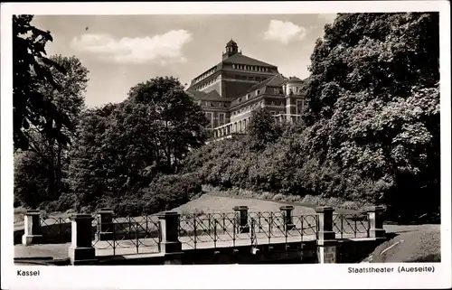 Ak Kassel in Hessen, Staatstheater, Außenansicht, Aueseite