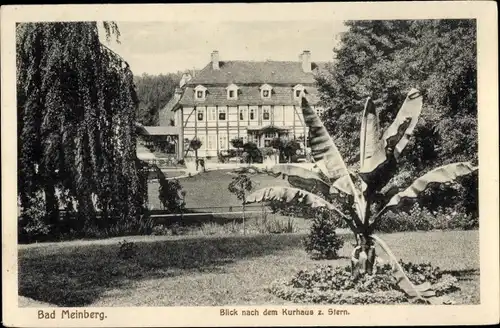Ak Bad Meinberg in Lippe, Blick nach dem Kurhaus zum Stern, Garten