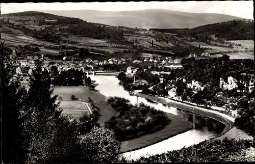 Ak Witzenhausen an der Werra Hessen, Panorama, Fluss