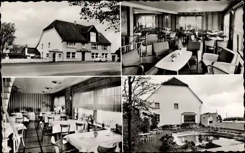 Ak Breckerfeld im Sauerland, Haus Wengeberg, Außenansicht, Garten, Speisesaal