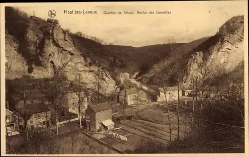 Ak Hastière Lavaux Hastière Wallonien Namur, Quartier de Tahaul, Rocher des Corneilles