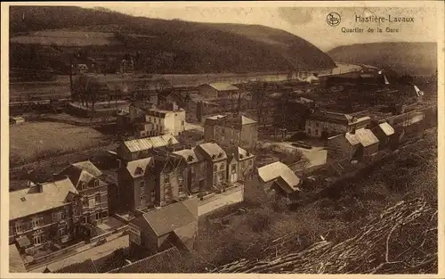 Ak Hastière Lavaux Hastière Wallonien Namur, Quartier de la Gare