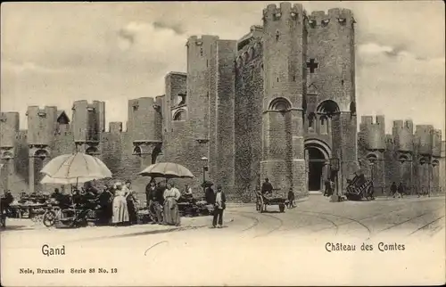 Ak Gand Gent Ostflandern, Chateau des Comtes