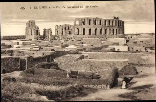 Ak El Djem Tunesien, Amphitheater, Le Colisee