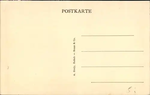 Ak Rouffach Rufach Elsass Haut Rhin, Bahnhofsstraße