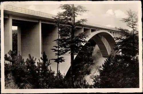 Ak Reichsautobahnbrücke über das Teufelstal, Waldschänke Teufelstalbrücke
