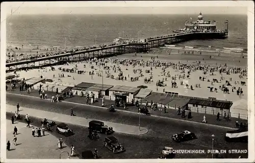 Ak Scheveningen Den Haag Südholland, Pier en Strand
