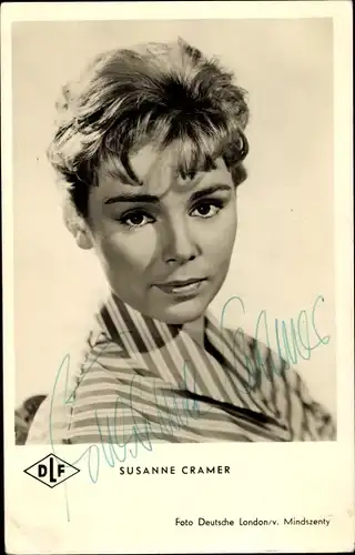 Ak Schauspielerin Susanne Cramer, Portrait, Autogramm