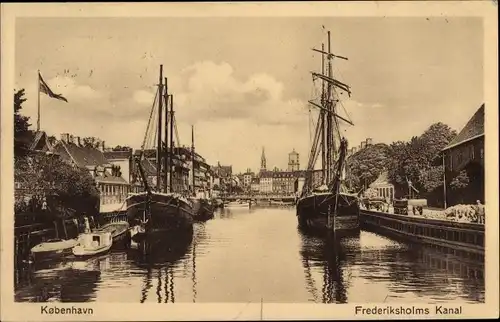 Ak København Kopenhagen Dänemark, Frederiksholms Kanal