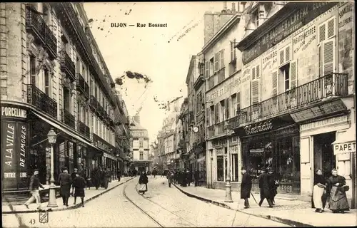 Ak Dijon Côte d'Or, Rue Bossuet, Geschäfte