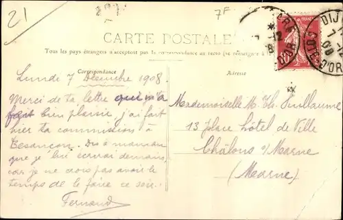 Ak Dijon Côte d'Or, Rue Bossuet, Geschäfte