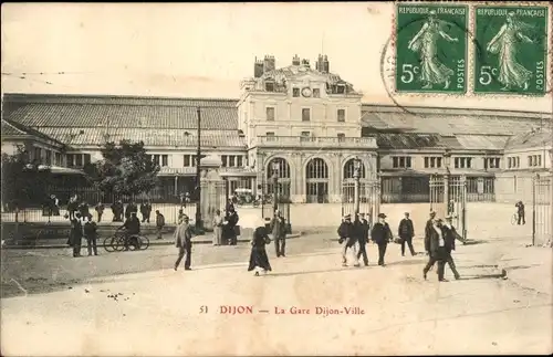 Ak Dijon Côte d'Or, la Gare Dijon-Ville