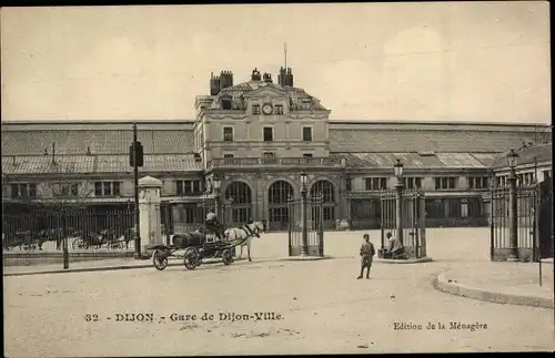 Ak Dijon Côte d'Or, la Gare Dijon-Ville