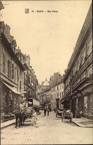 Ak Dijon Côte d'Or, Rue Piron