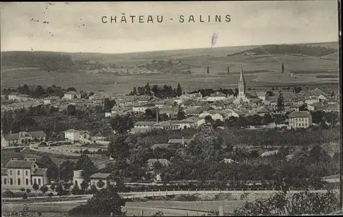 Ak Château Salins Lothringen Moselle, Gesamtansicht