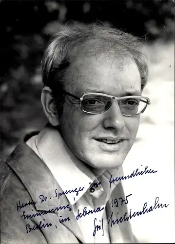 Foto Schauspieler Fritz Lichtenhahn, Portrait, Autogramm