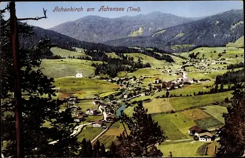 Ak Achenkirch am Achensee Tirol, Ort mit Umgebung