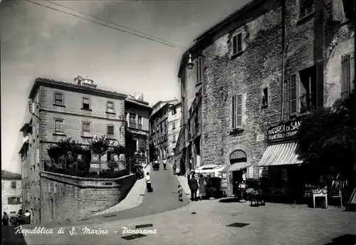 Ak San Marino, Straßenpartie, Panorama